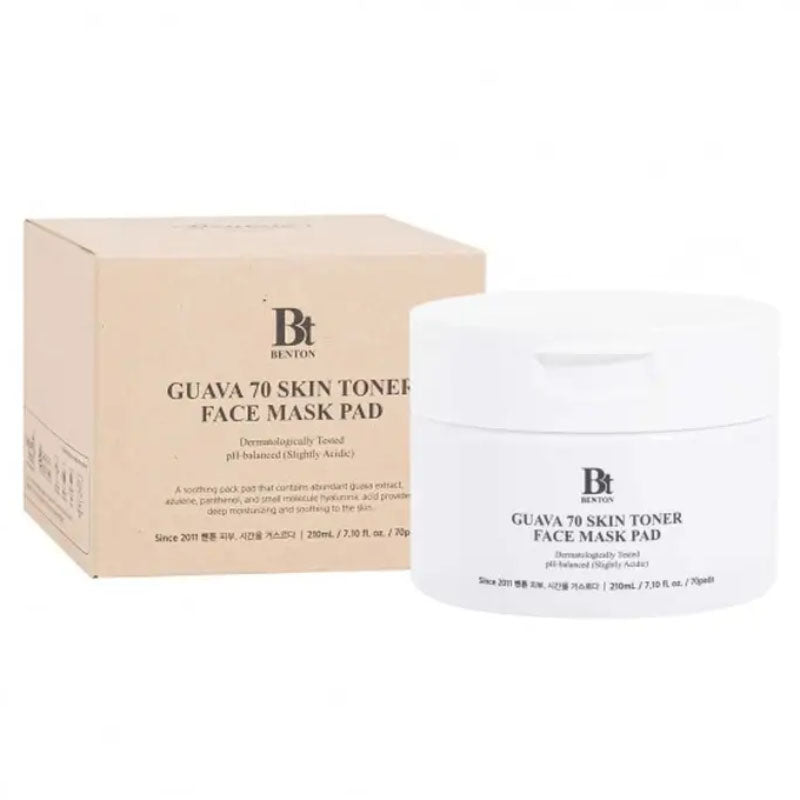 Benton Guava 70 Skin Toner Soothing Face Mask Pad Refill 1050ml (70 pads) 1pc
