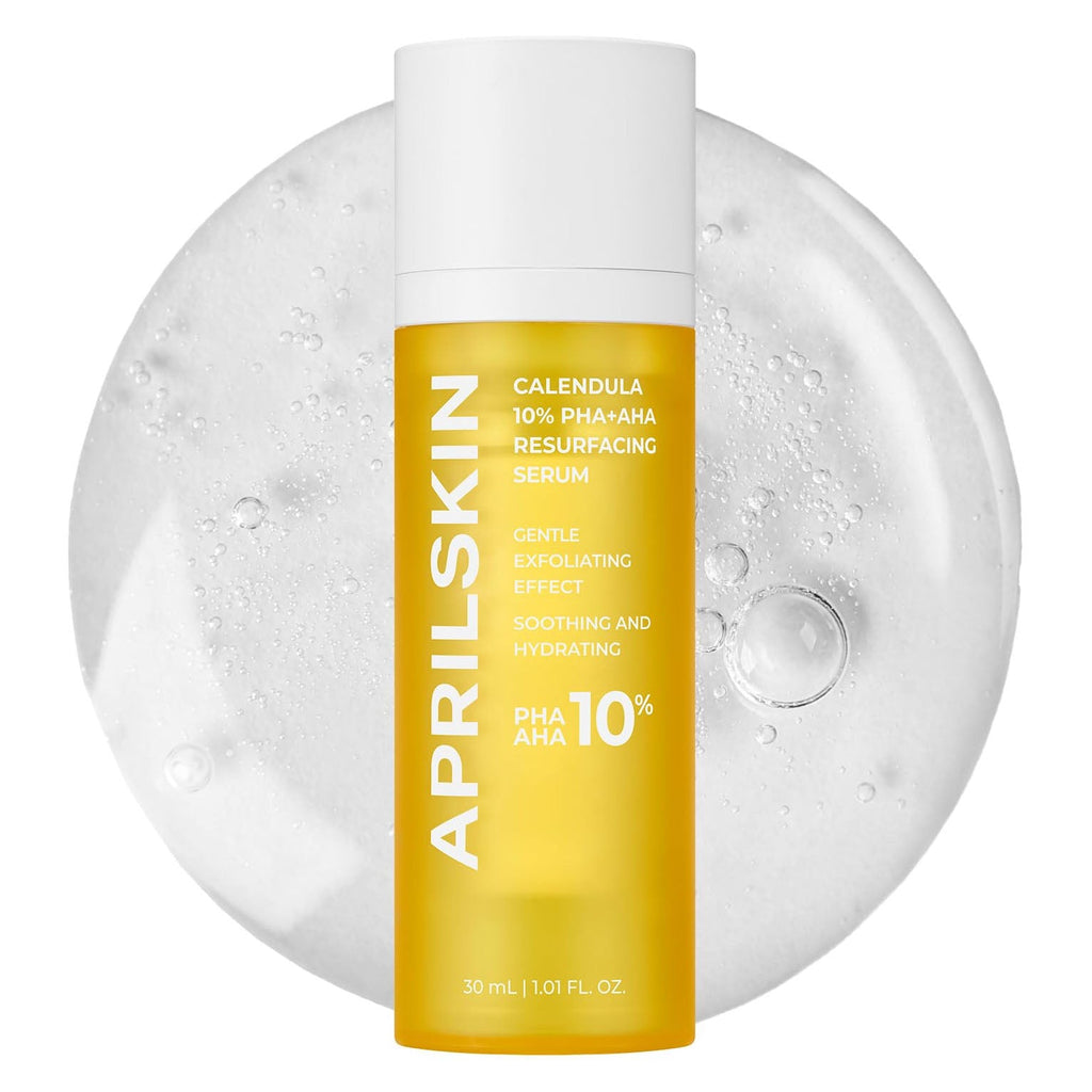 AprilSkin Calendula 10% PHA+AHA Resurfacing Serum 30ml (1pc)