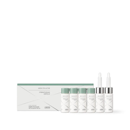 Amos Professional Green Tea Active Scalp Cooling & Strengthening Ampoule 90ml 1ea