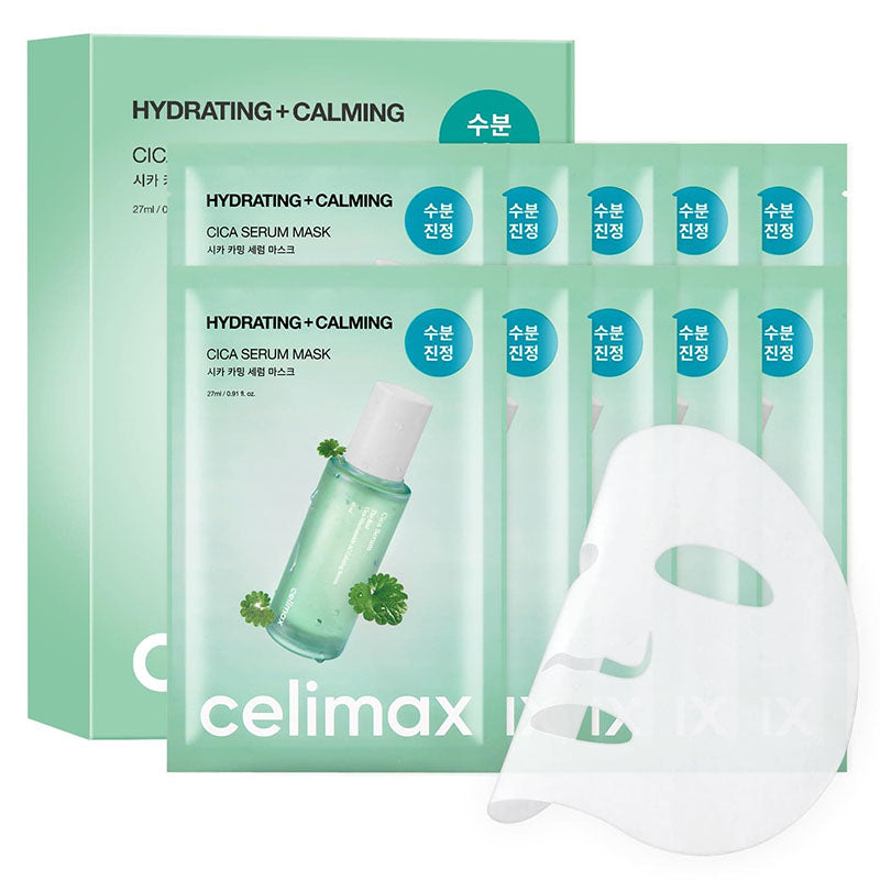 [Celimax] Cica Calming Serum Mask 27ml (23 Sheets - 20+3 Pack)