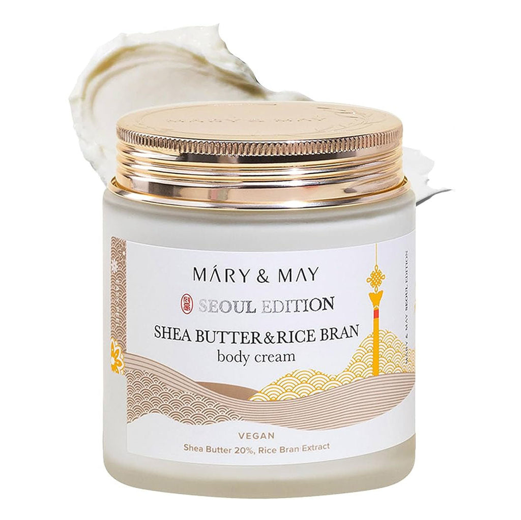 Mary & May Shea Butter & Rice Bran Body Cream Unscented 250ml (1pc)