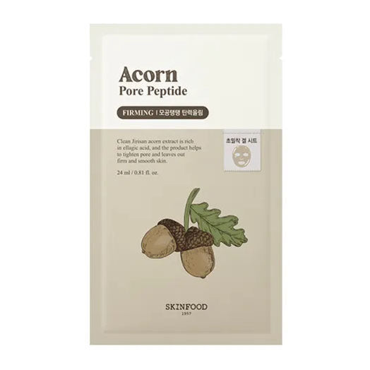 Skinfood Acorn Pore Peptide Mask (24Sheets)