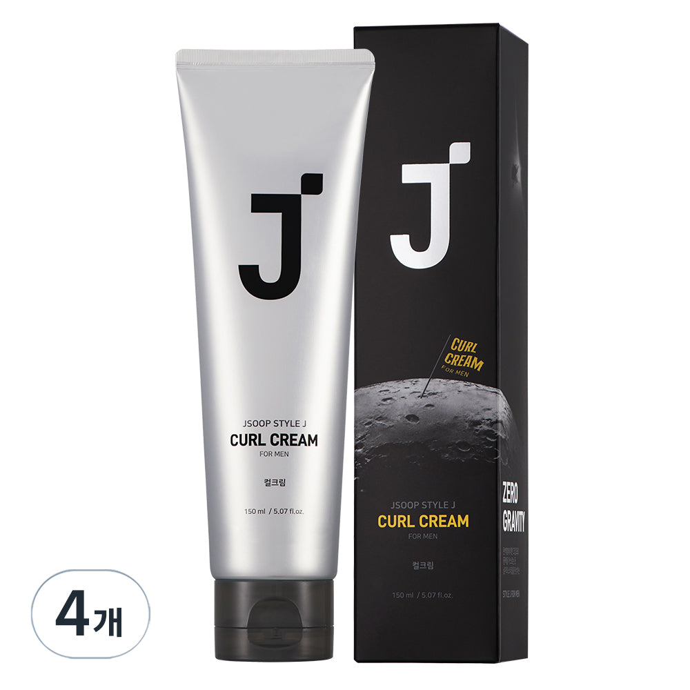 제이숲 스타일제이 포맨 컬크림 150ml  4개  남성용 헤어 컬링 에센스