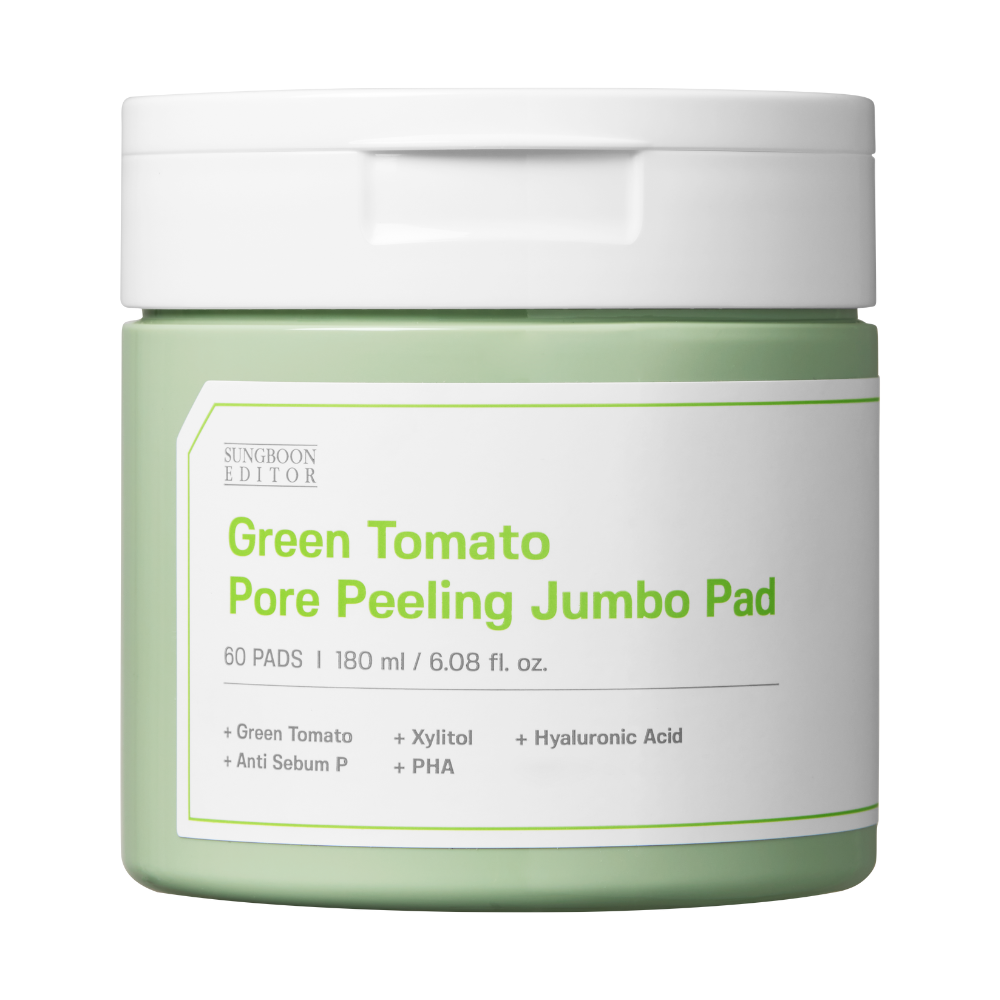 Sungboon Editor Green Tomato Pore Peeling Jumbo Pad - 60 Pads, Pack of 2 216ml