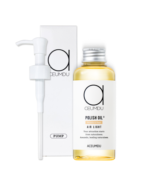 [아큼두] [웨트헤어] 폴리쉬 헤어오일 에어라이트 150ml + 펌프 SET POLISH OIL SET