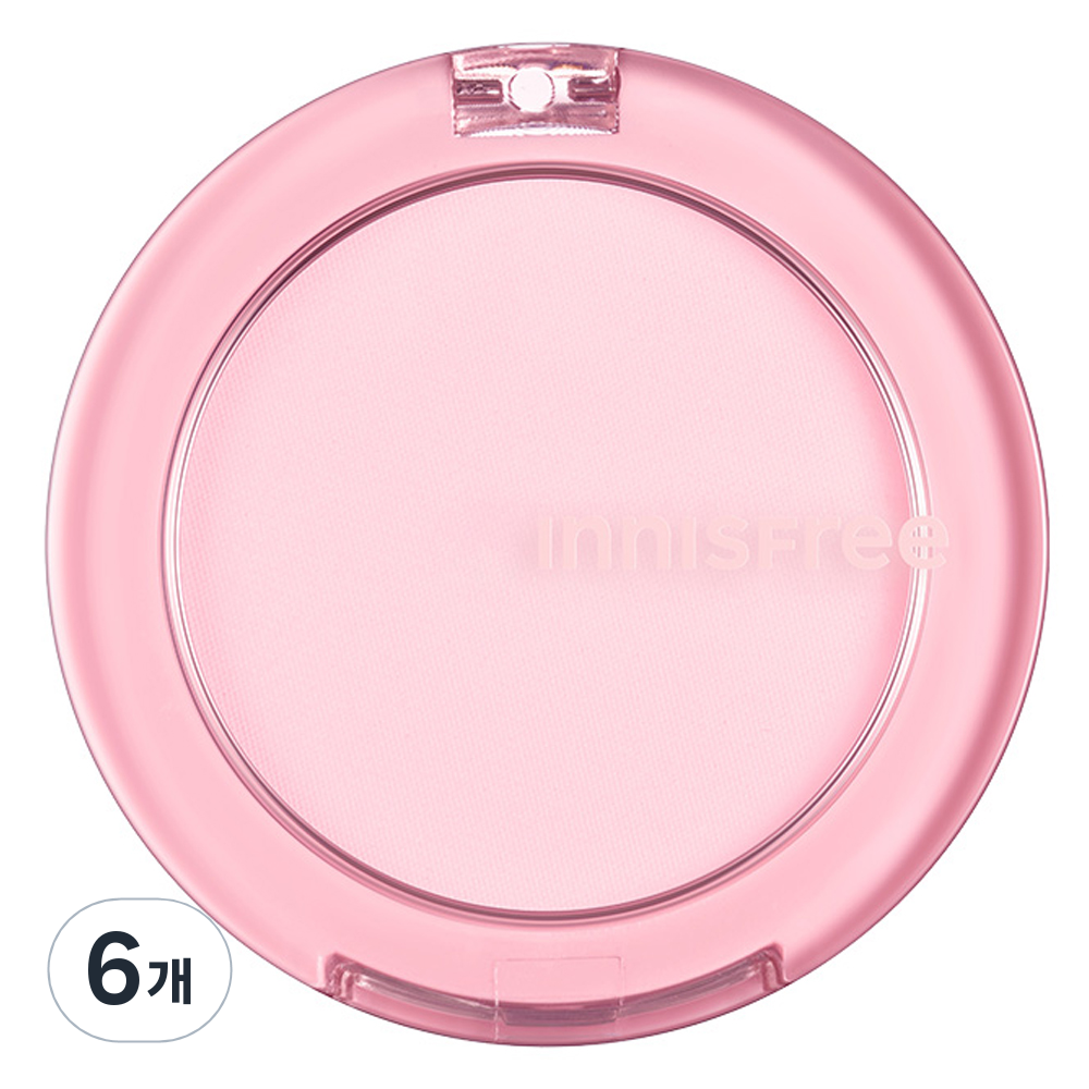 Innisfree Silky Powder Blush 6.6g - No. 1 Fluffy Pink (6ea)