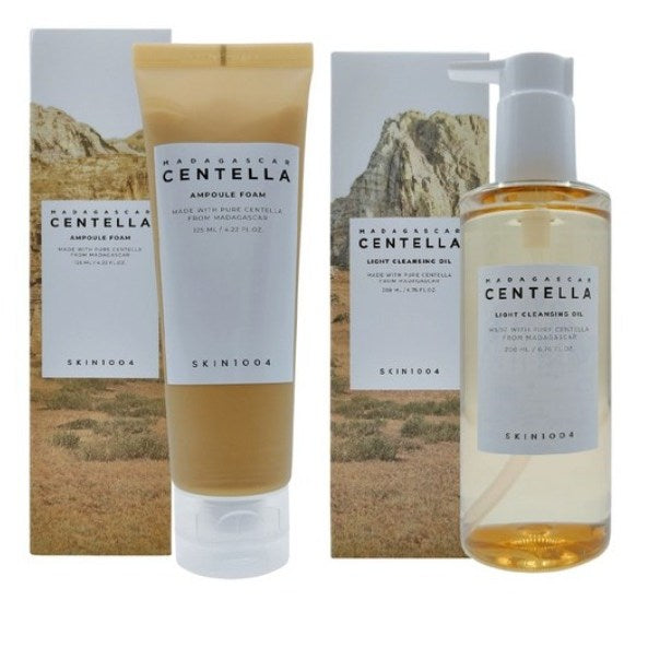 스킨천사 SKIN1004 마다가스카 센텔라 앰플폼 + 라이트 클렌징 오일 200ml  1세트