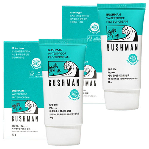 [부쉬맨] 워터프루프 프로 선크림 50g SPF50+ PA++++ 2개입 bushman
