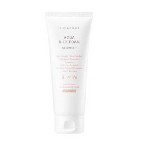 S.Nature Aqua Rice Low pH Cleansing Foam 80ml, 1pc
