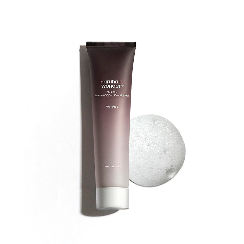 Haruharu Wonder Black Rice Moisture 5.5 Soft Cleansing Gel 100ml, 1pc