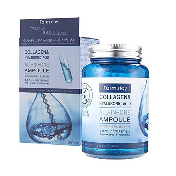 Farmstay Collagen & Hyaluronic Acid All In One Ampoule 250ml, 1pc
