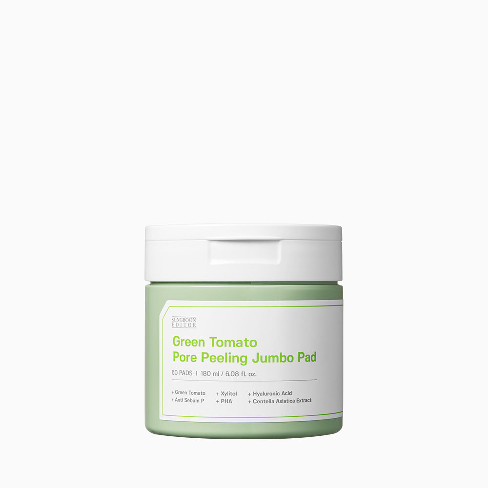 Sungboon Editor Green Tomato Pore Peeling Jumbo Pad - 60 Pads, Pack of 2 216ml