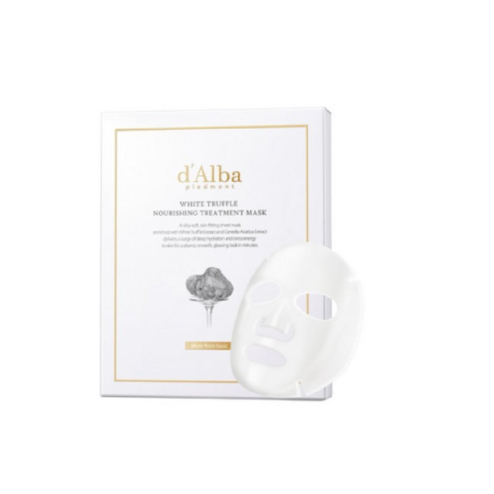 d'Alba White Truffle Nourishing Treatment Mask 25ml (5 Sheets x 4 Packs, 20 Sheets total)