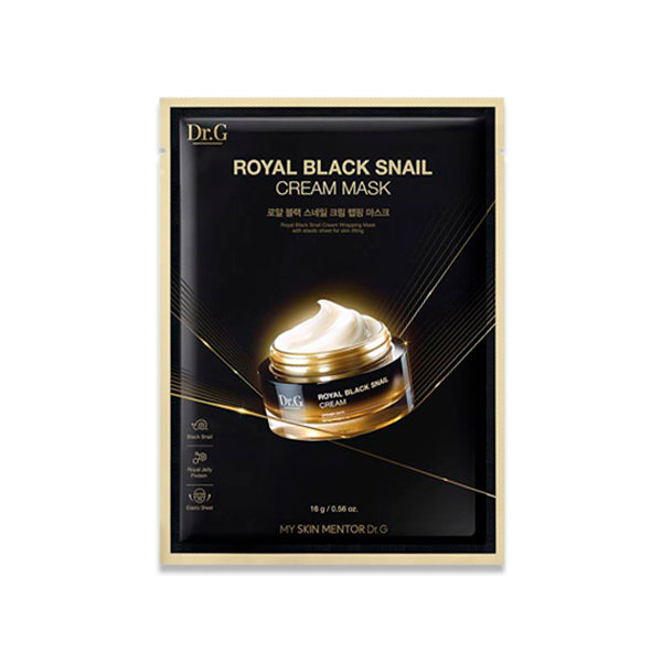 Dr.G Royal Black Snail Cream Mask 16g (5 Sheets x 2 Packs) 10ea