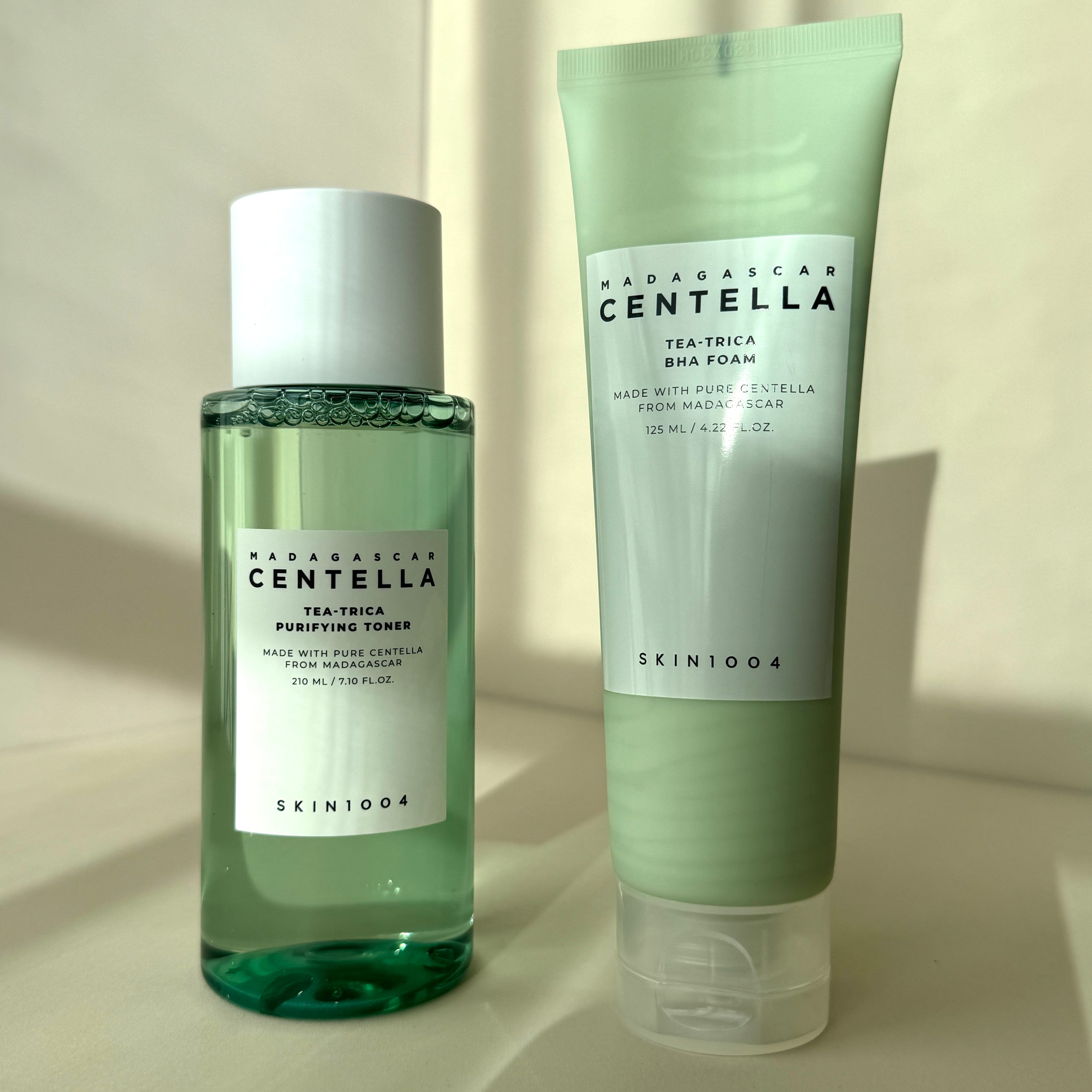 SKIN1004 Madagascar Centella Tea-Trica 릴랙싱 마스크, 지성 및 잡티 피부를 위한 페이스 마스크 스킨케어, 피지 불순물을 진정 완화 케어, 한국 스킨