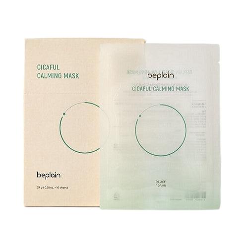 Beplain Cicaful Calming Mask (27g), 10 Sheets x 2 Packs