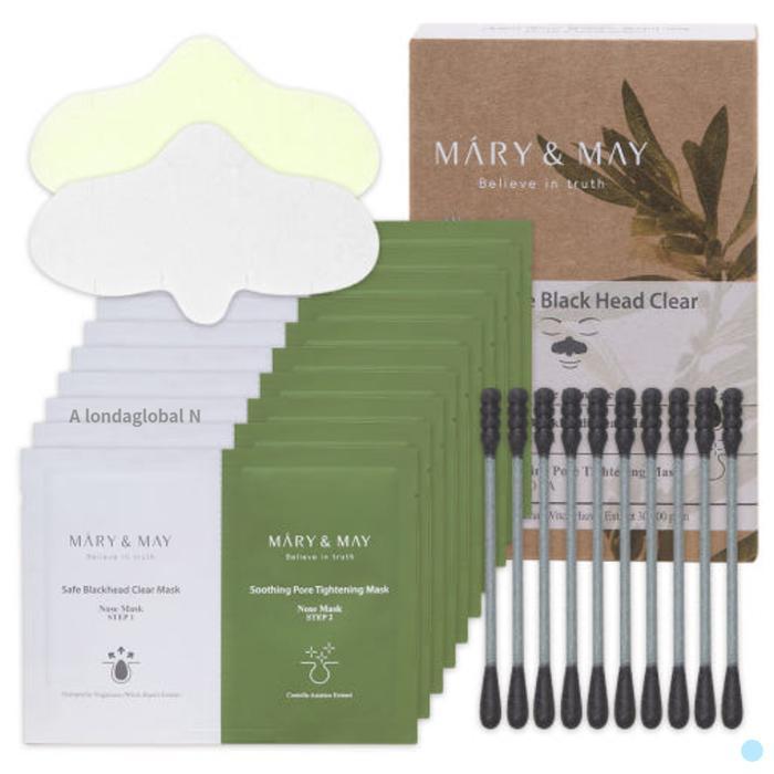 Mary & May Daily Safe Blackhead Clear Nose Mask 3Sheets