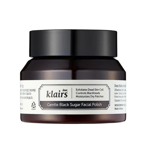 Dear, Klairs Gentle Black Sugar Facial Polish 110ml - 1pc
