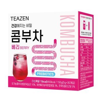 Teazen Kombucha Berry 500g, 30 Sticks, Pack of 3