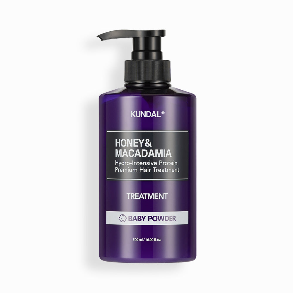 쿤달 허니 앤 마카다미아 단백질 헤어 트리트먼트 베이비파우더향, 500ml, 1개