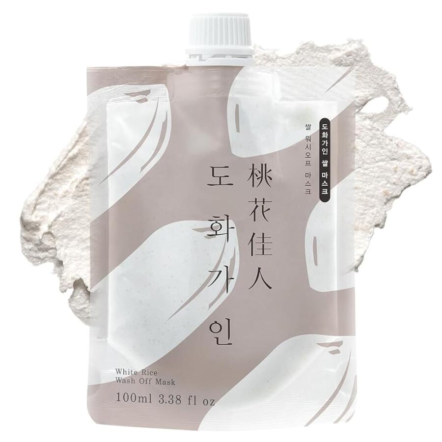 [아마존 공식]House of Dohwa, 화이트 라이스 워시 오프 페이셜 마스크 l 국내에서 수확한 성분으로 생산된 데일리 스킨케어 에센셜 한국 스킨 케어, 부드러운 수분 공급