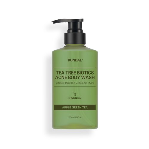Kundal Tea Tree Biotics Acne Body Wash, Apple Green Tea, 500ml (1pc)