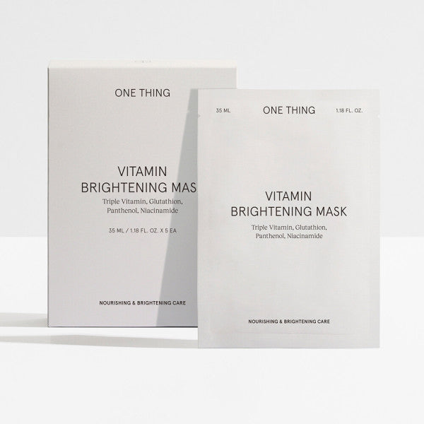 ONE THING Vitamin Brightening Mask Pack - 360Sheets (Concentrated Mandarin Extract & 12 Vitamins)