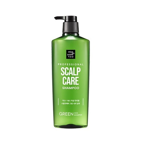 Mise-en-scène Scalp Care Green Cica Shampoo for Oily Scalp (Green Floral Scent), 680ml, 1pc