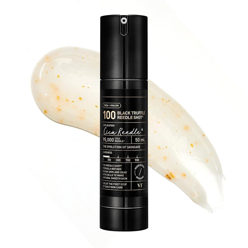 VT COSMETICS Black Truffle Reedle Shot 100 Spicule Microneedling 엑소솜 세럼 피부 탄력성 깊은 영양 각질 제거 및 매  VT C
