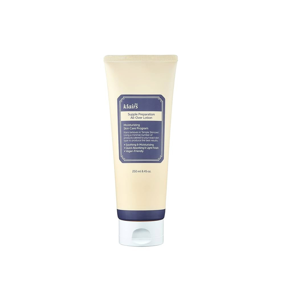 클레어 사풀 프레퍼레이션 올오버 로션(250ml) 한국 화장품 바디 로션 [dear klairs] Supple Preparation All-Over Lotion 250ml  1개