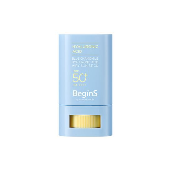 비긴스바이정샘물 블루 캐모마일 히알루론산 에어리 선 스틱(SPF50+), 1개