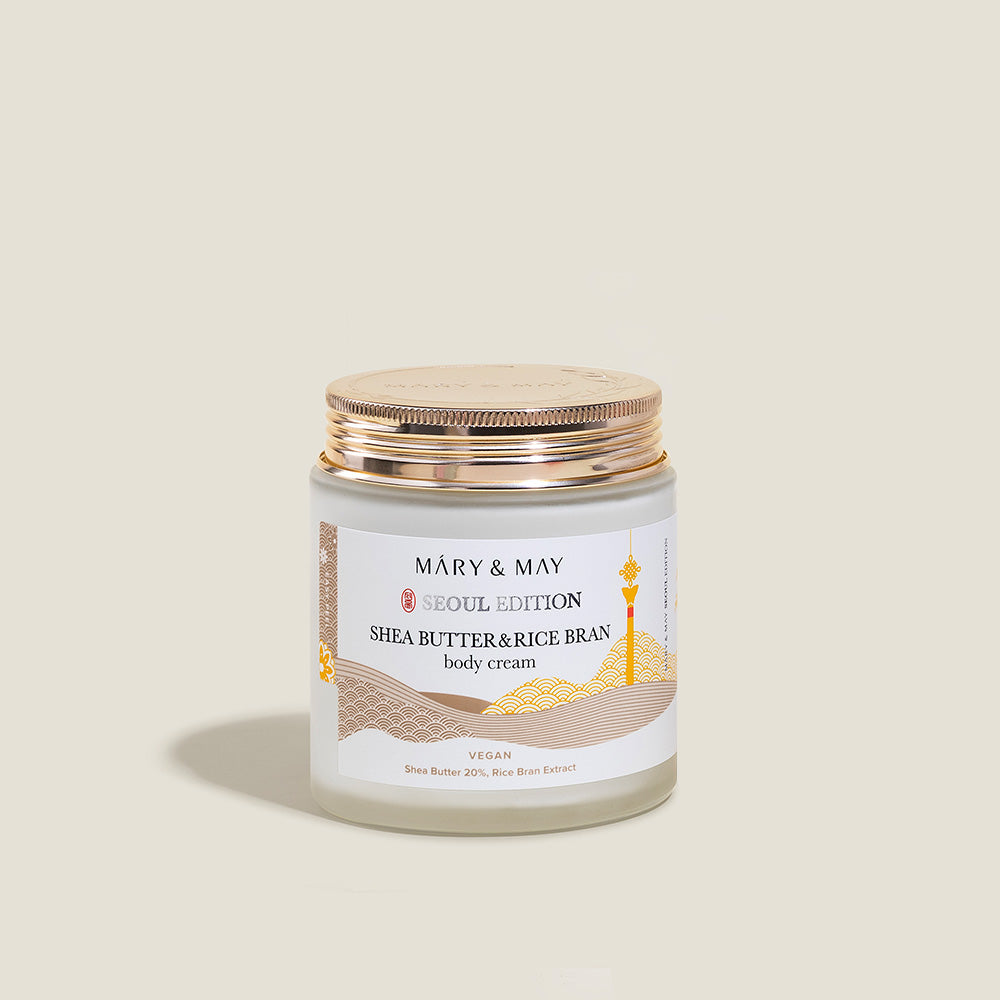 Mary & May Shea Butter & Rice Bran Body Cream Unscented 250ml (1pc)