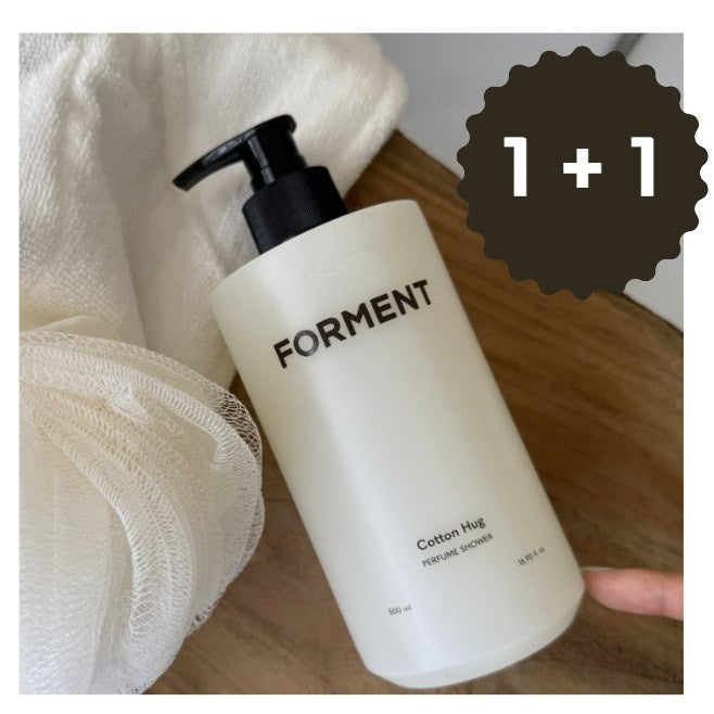 [1+1] 바이스킨 포맨트 바디워시 코튼허그 퍼퓸샤워 500 ml / FORMENT cotton hug body wash  2개  500g