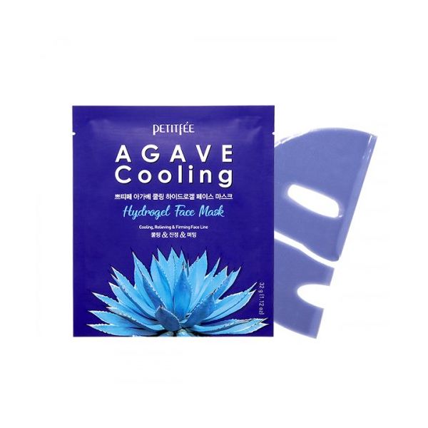 Petitfee Agave Cooling Hydrogel Face Mask 32g (5pcs)