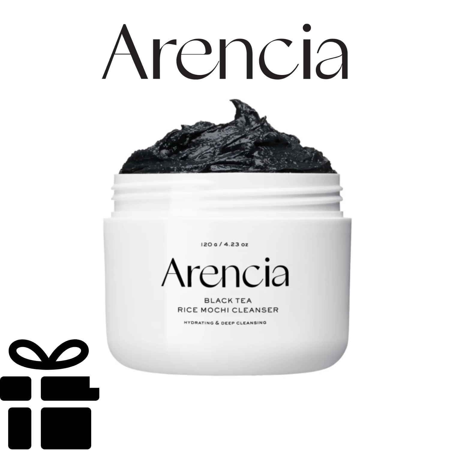 Arencia Black Tea Rice Mochi Cleanser 120g (1pc)