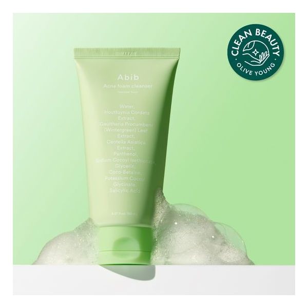 Abib Acne Foam Cleanser Heartleaf (180ml, 1pc)