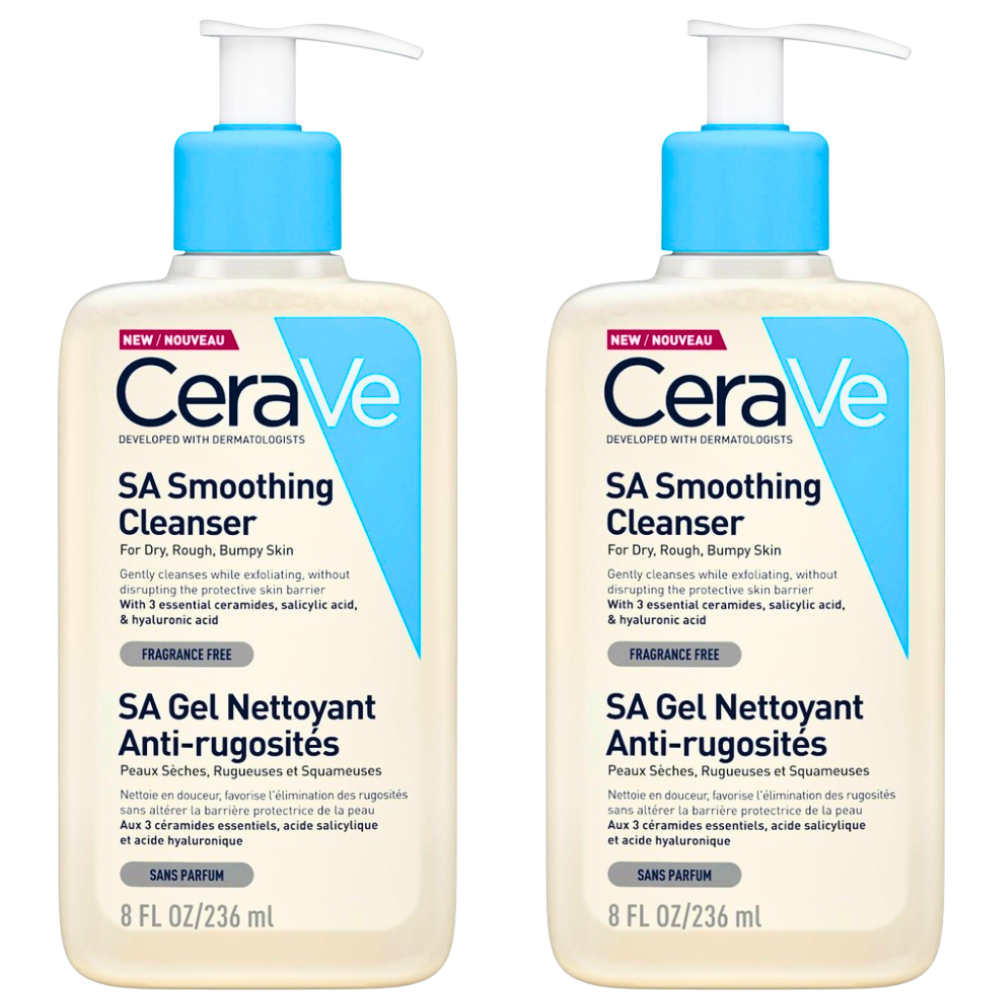 CeraVe SA Smoothing Cleanser 236ml - Pack of 2