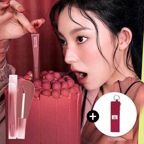 3CE 벨벳 립 틴트 플러쉬 (증)벨벳 파우치 키링