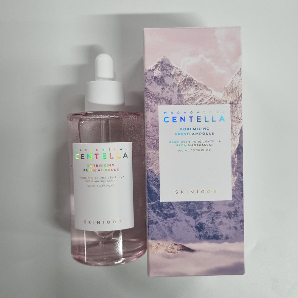 SKIN1004 Madagascar Centella 포레마이징 프레시 앰플 100ml 및 라이트 젤 크림 75ml 번들