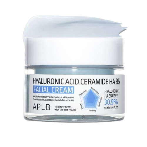 APLB Hyaluronic Acid Ceramide HA B5 Facial Cream 55ml, 1pc