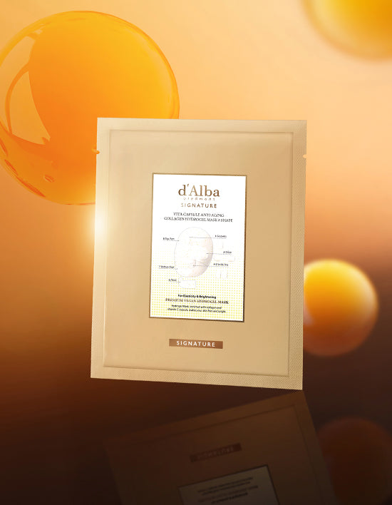 d'Alba Signature Vita Capsule Anti-Aging Hydrogel Mask 8 Shape (44Sheets)