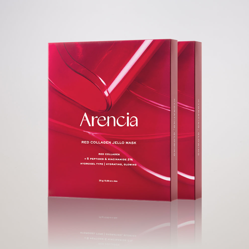 Arencia Red Collagen Jello Mask (25Sheets x 2 Packs)