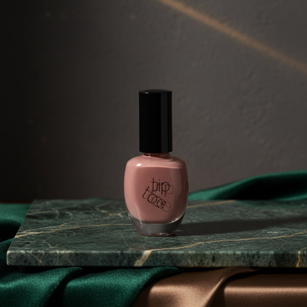 팁토우 컬러 네일 폴리쉬 단백질 고발색 빠른건조 Nail Polish  212 누가 베이지  10ml  1개
