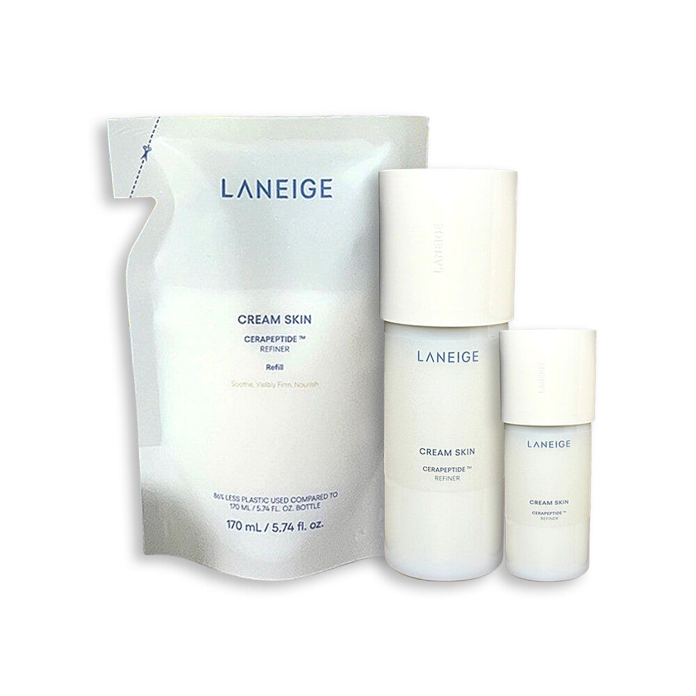 Laneige Cream Skin Cerapeptide Special Set (25ml + 170ml Refill + 50ml Mini)