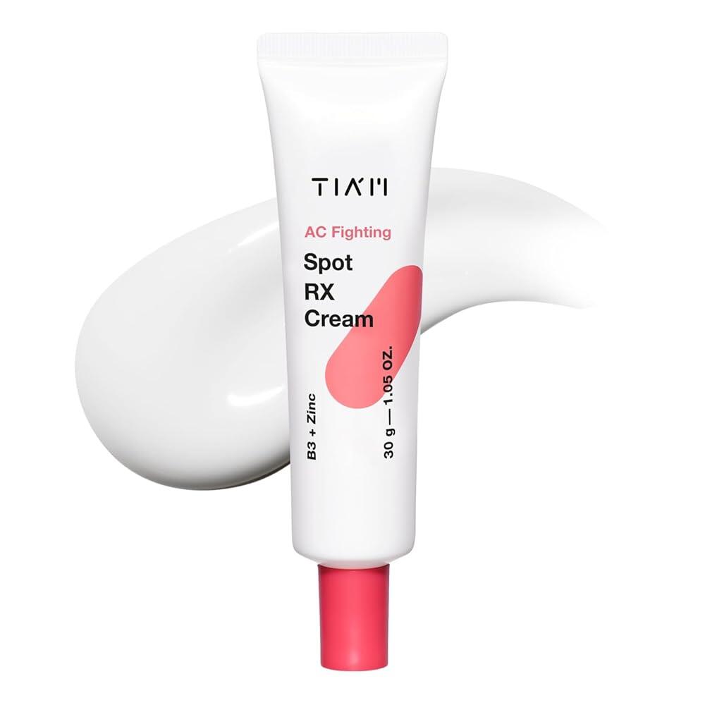 TIAM AC Fighting Spot RX Cream (29.33g / 1.05 oz) - Intensive Blemish & Redness Care with Spicules and 10% Niacinamide