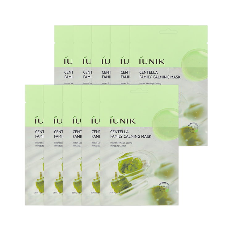 iUNIK Centella Family Calming Mask (25ml) - 10 Sheets