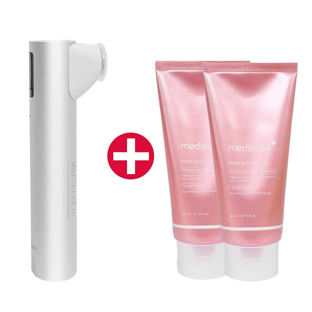 Medicube Age-R High Focus Shot Silver + Dedicated Booster Gel 100ml x 2pcs