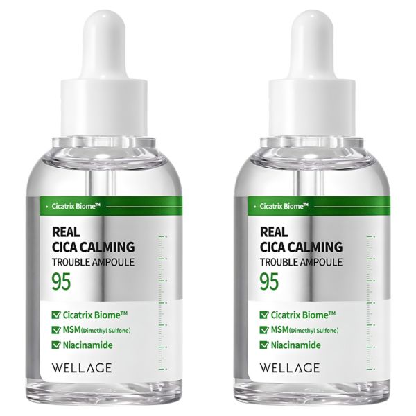 웰라쥬 Wellage Real Cica Calming 95 Trouble Ampoule