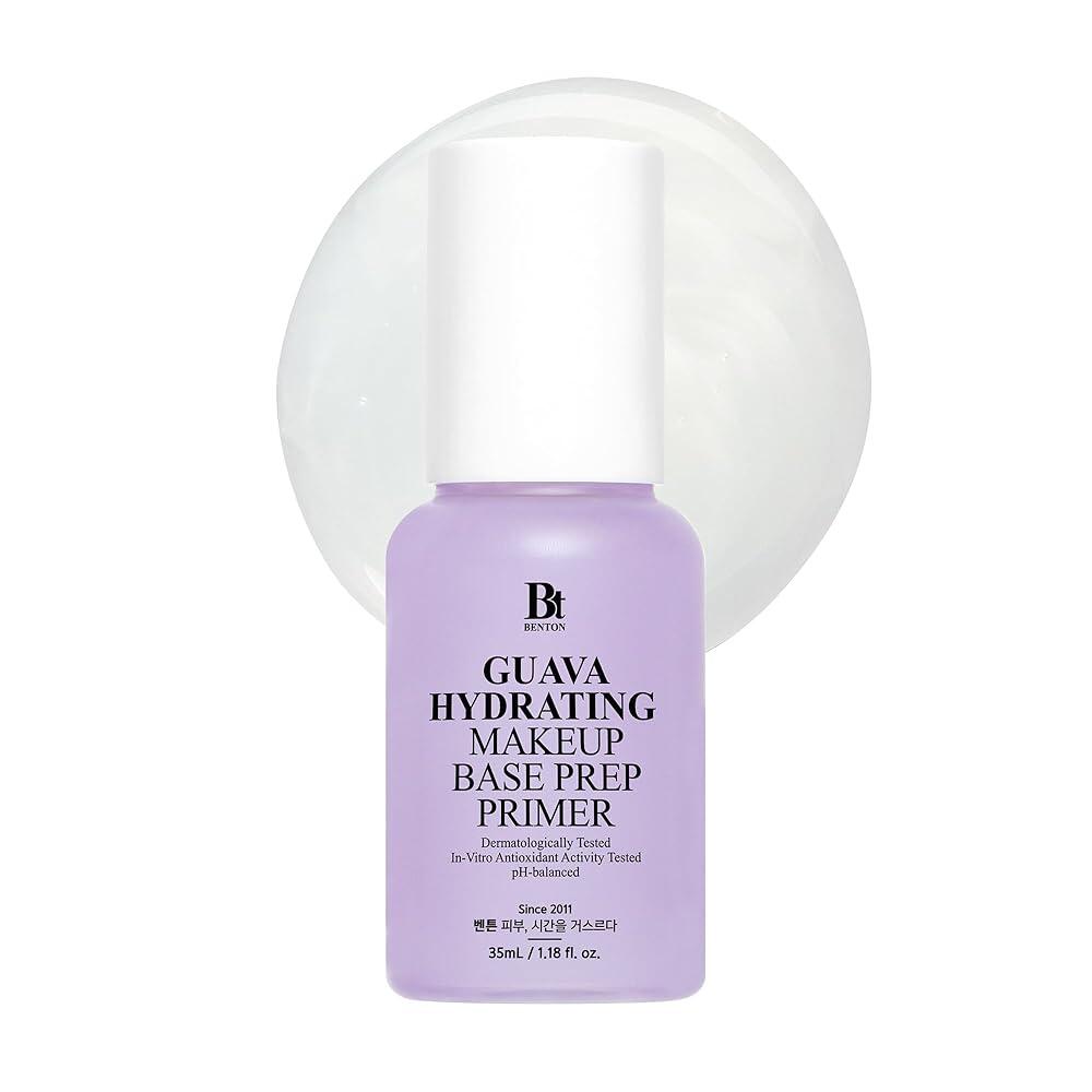 BENTON Guava 하이드레이팅 메이크업 베이스 프렙 프라이머 완벽한 피부 실리콘 프리 통기성 형성 보습 올인원 35ml  BENTON Guava 하이드레이팅 메이크업 베이스