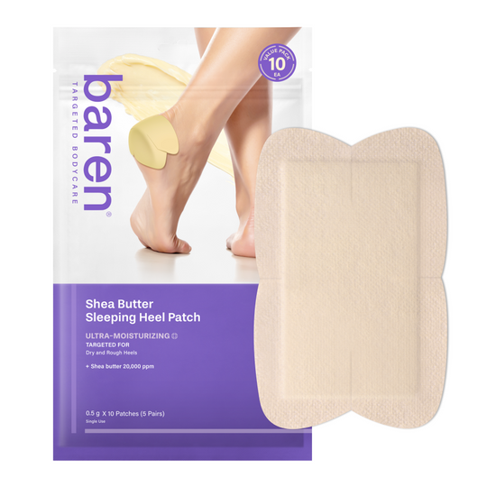 Baren Shea Butter Sleeping Heel Patch (10 Patches / 5 Pairs) 100ml